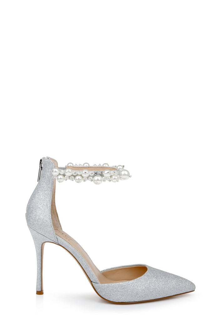 Silver | Layne Pointed Toe Stiletto