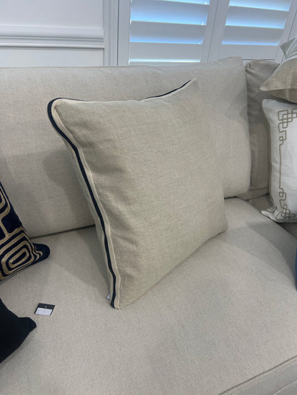Linen Kensington Edge Cushion