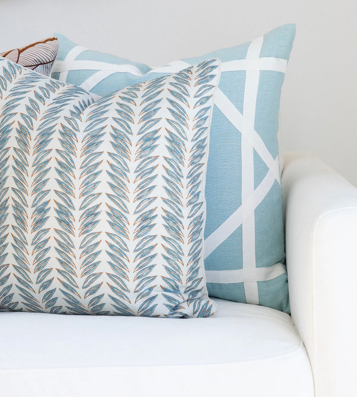 Linen Newport Sky Blue Cushion