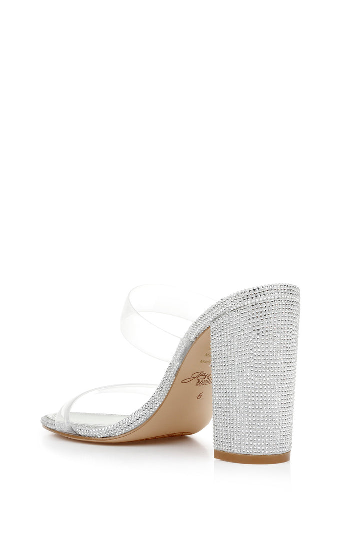 Clear | Lucero Block Heel Slide