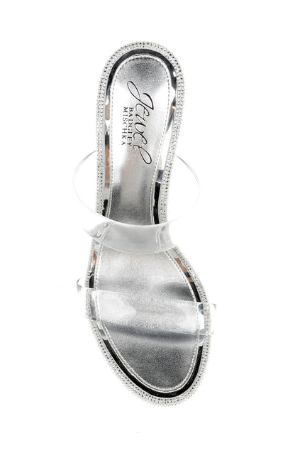 Clear | Lucero Block Heel Slide