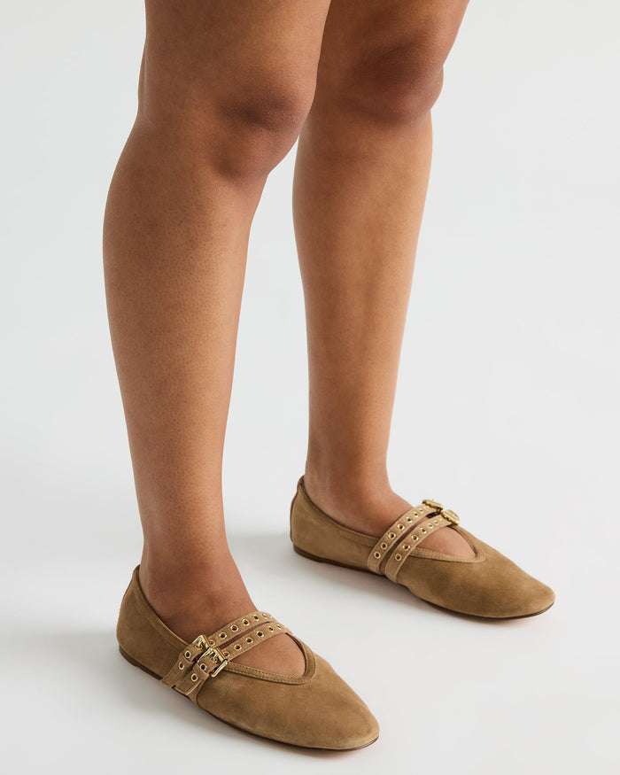 LYDIA TAUPE SUEDE