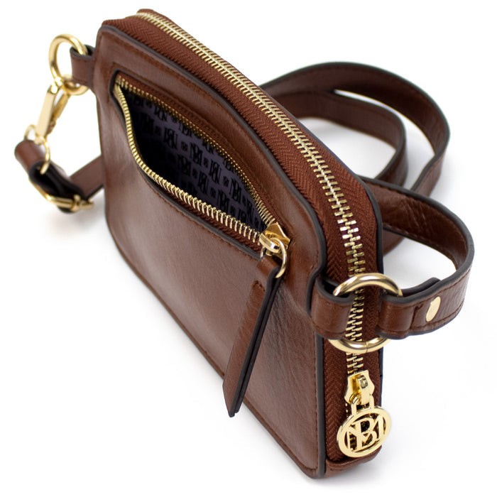 Brown | Madalyn Vegan Leather Pouch Belt Bag