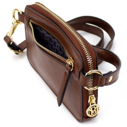 Brown | Madalyn Vegan Leather Pouch Belt Bag