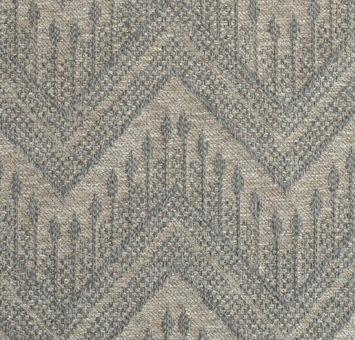Mali Chevron Woven Pillow Cover in Slate