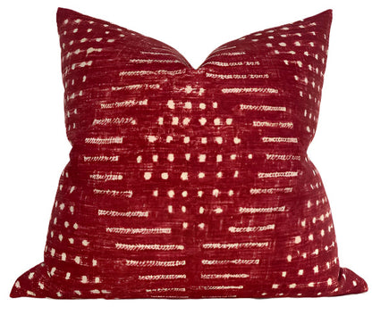 Mali Pillow Cover in Red, Thibaut Pillows