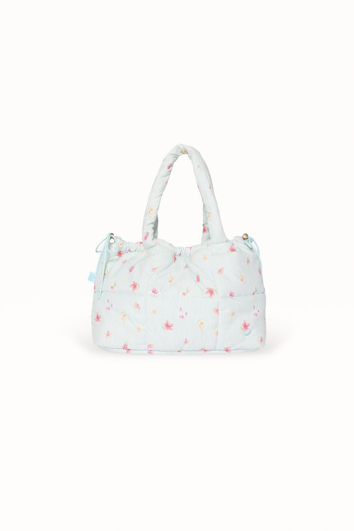 ACCESSORIES Marshmallow Midi Tote - Blue Garden Stripe