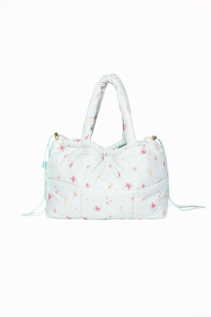 ACCESSORIES Marshmallow Midi Tote - Blue Garden Stripe