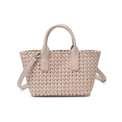 Mina Woven Crossbody Tote
