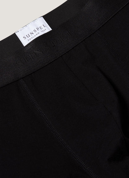 Men's Stretch Cotton Trunks in Black
