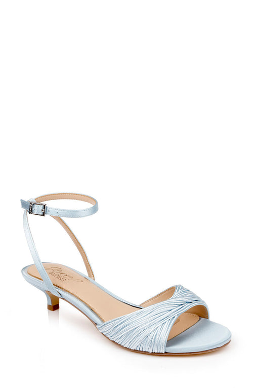 Sky Blue | Nance Kitten Heel Sandals Front Side