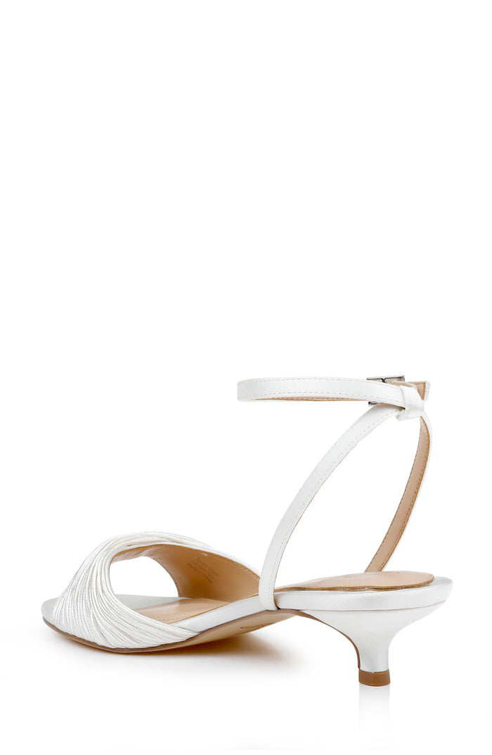 Ivory | Nance Kitten Heel Sandals Back Side