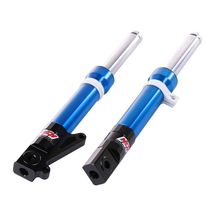 Ncy Ruckus/Metropolitan/Dio Disk Forks (Blue/Purple!) - ScooterSwapShop