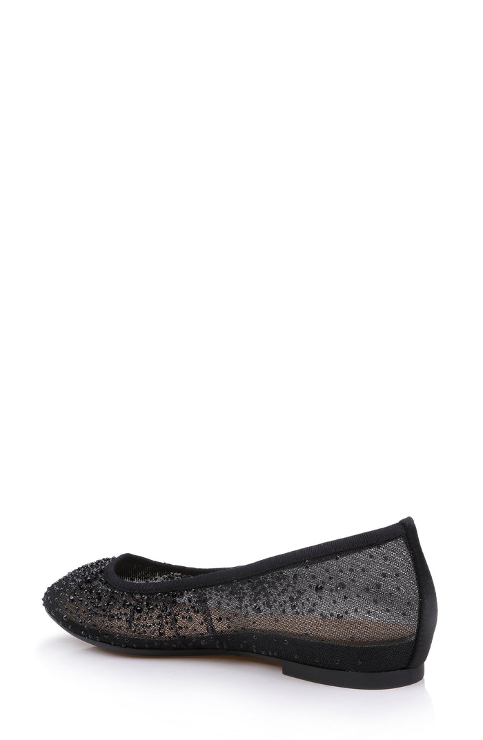 Black | Nuala Mesh Flats Back Side