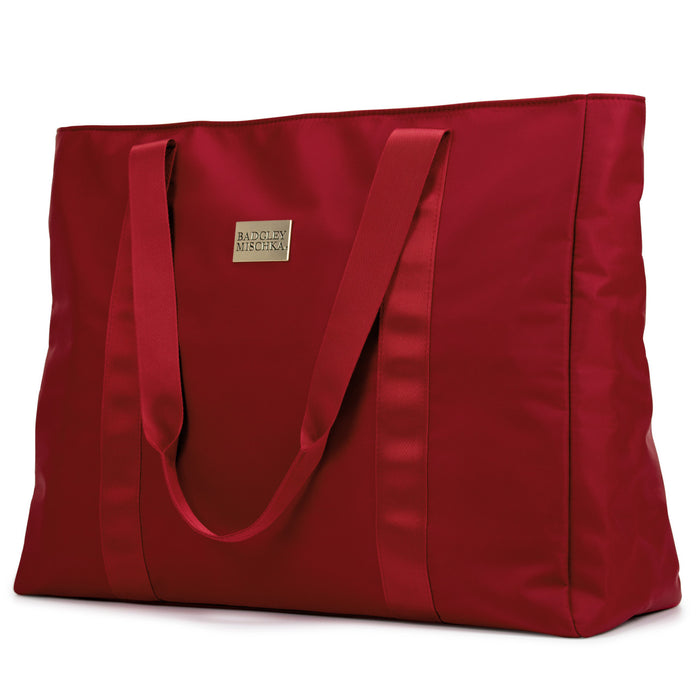 Burgundy | Nylon Weekender Tote Bag