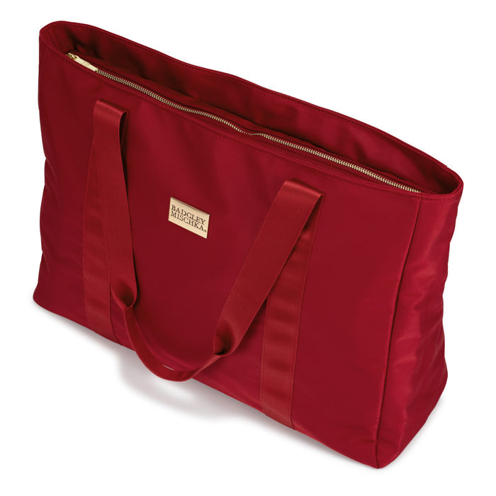 Burgundy | Nylon Weekender Tote Bag
