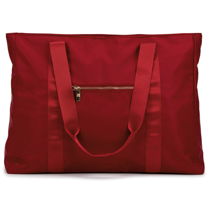 Burgundy | Nylon Weekender Tote Bag