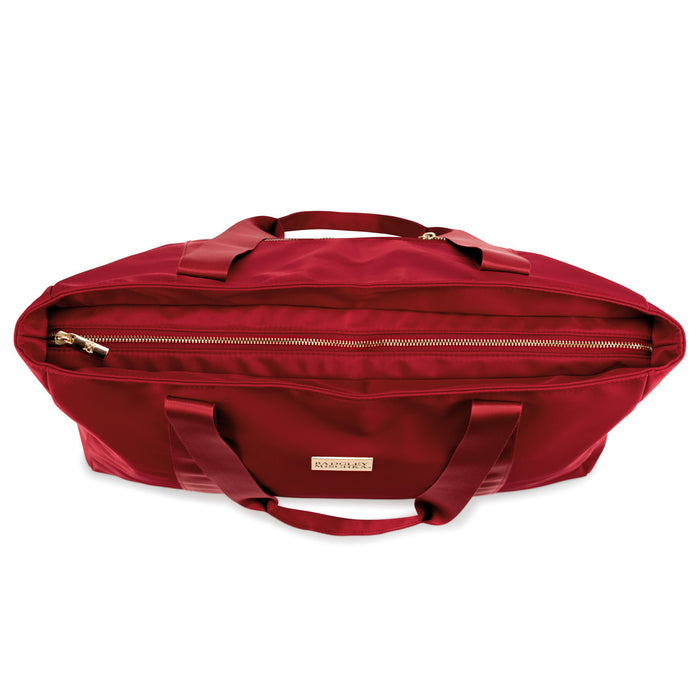Burgundy | Nylon Weekender Tote Bag