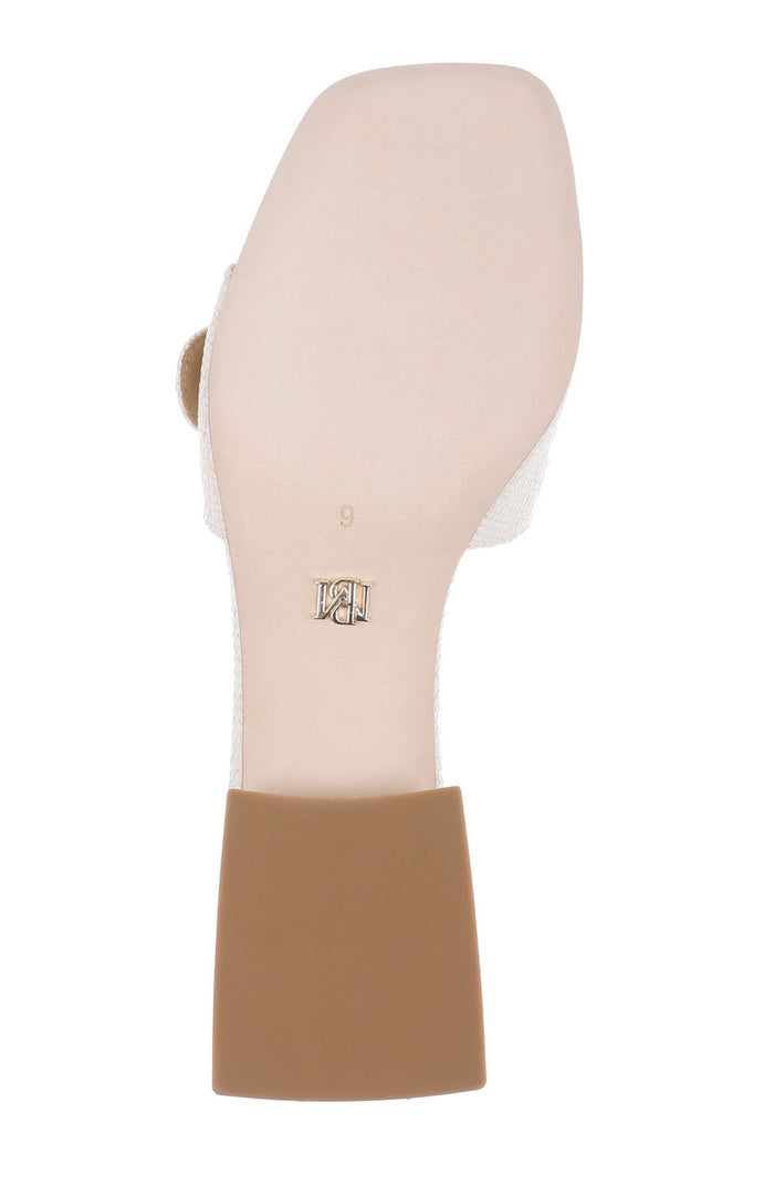 Chalk | Odalys Block Heel Slide Sandal Sole