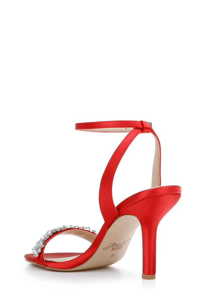 Scarlet Red | Ojai Crystal Adorned Sculpted Stilettos