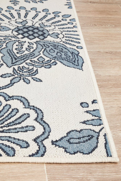 Outdoor Blue Bird Rug