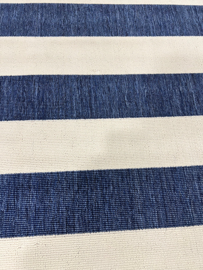 Outdoor Navy Stripe Rug