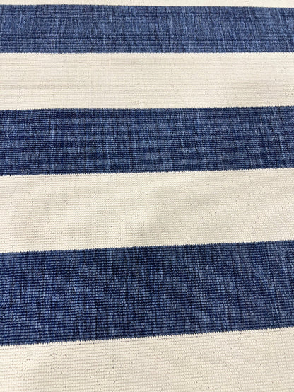 Outdoor Navy Stripe Rug