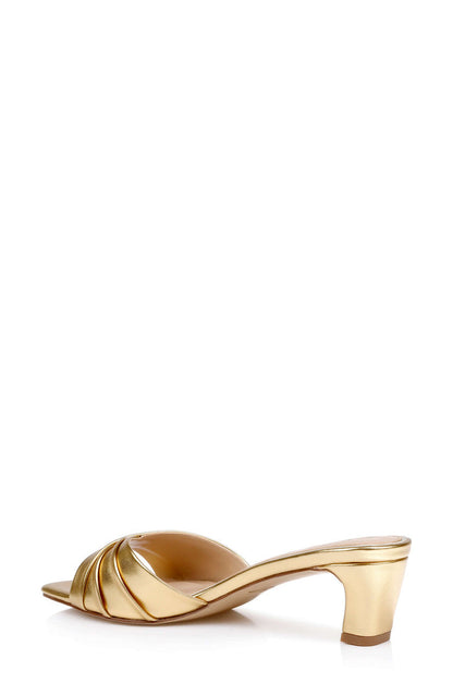 Gold Metallic | Paris Slide Sandal Back Side