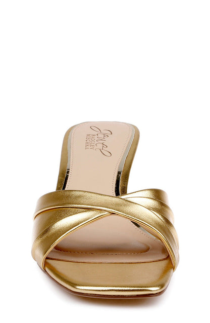 Gold Metallic | Paris Slide Sandal Front