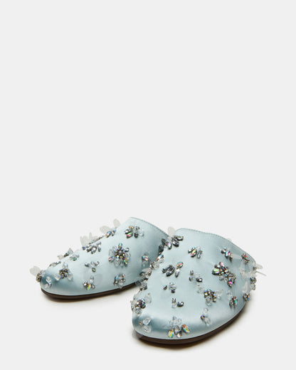 PEARSON BLUE SATIN RHINESTONES