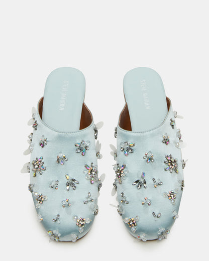 PEARSON BLUE SATIN RHINESTONES