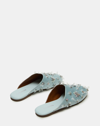 PEARSON BLUE SATIN RHINESTONES