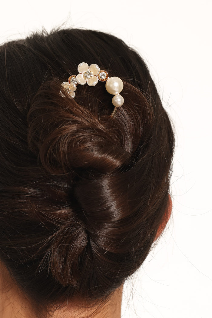 ACCESSORIES Penelope Hair Pin - Gold Pearl