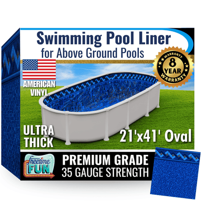 Permalast Peak Multibead 20 mil Fitted Round or Oval Above Ground Pool Liner