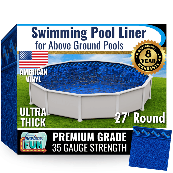 Permalast Peak Multibead 20 mil Fitted Round or Oval Above Ground Pool Liner