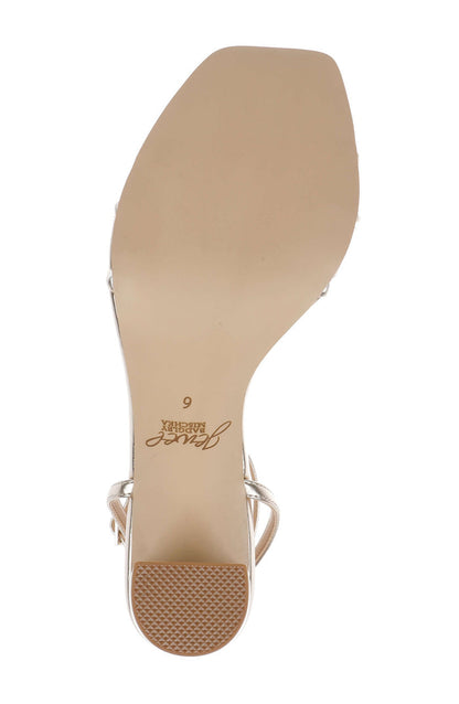 Clear Gold | Phyliss Ankle Strap Sandal Sole