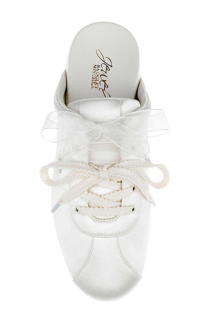 Ivory Satin | Priscila Mule Sneaker Top