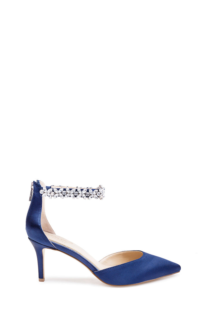 Navy | Raleigh Pointed Toe Kitten D'Orsay