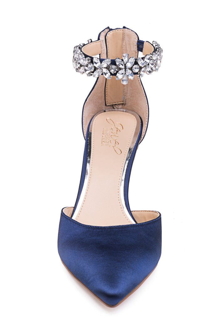 Navy | Raleigh Pointed Toe Kitten D'Orsay