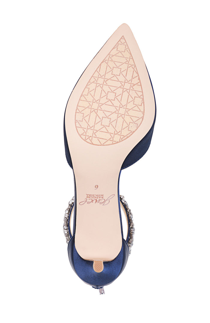 Navy | Raleigh Pointed Toe Kitten D'Orsay