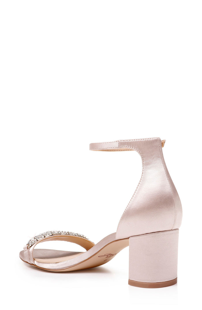 Champagne | Ramsay Open Toe Block Heel
