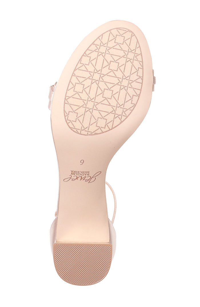 Champagne | Ramsay Open Toe Block Heel