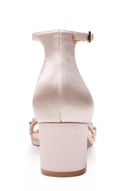 Champagne | Ramsay Open Toe Block Heel