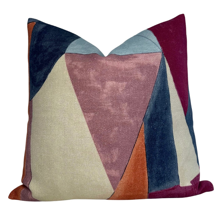 Ready to Ship, 18x18, 14x20 District Pillow Cover in Claret