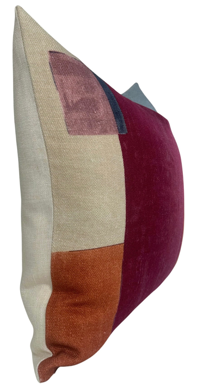 Ready to Ship, 18x18, 14x20 District Pillow Cover in Claret