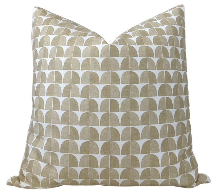 Ready to Ship, 22x22 Solsbury Pillow Cover in Beige