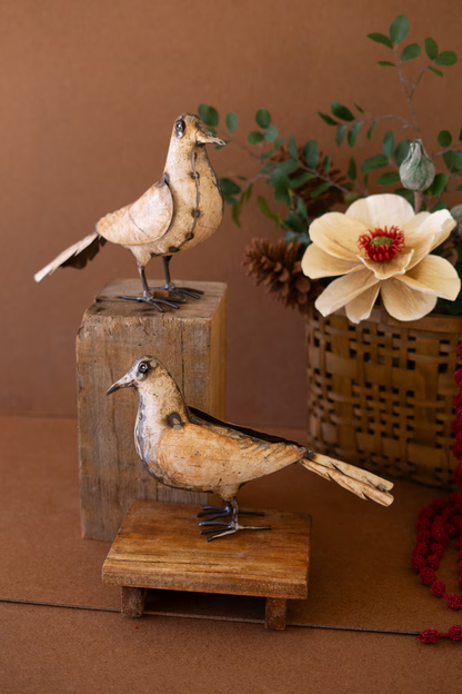 Recycled Metal Pigeons Set/2