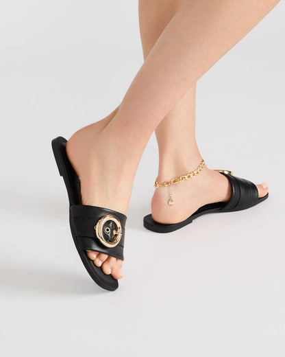 REEF BLACK LEATHER