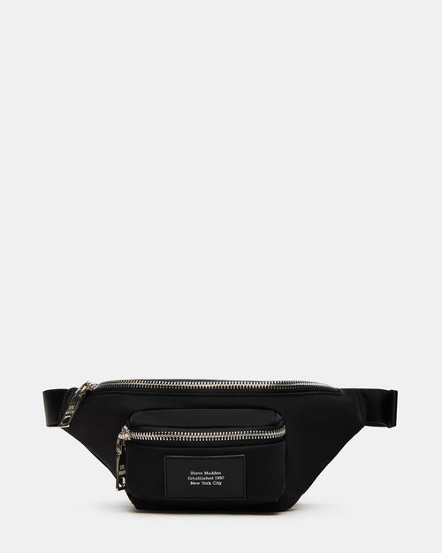REMIX Black Women's Sporty Belt Handbag | Steve Madden