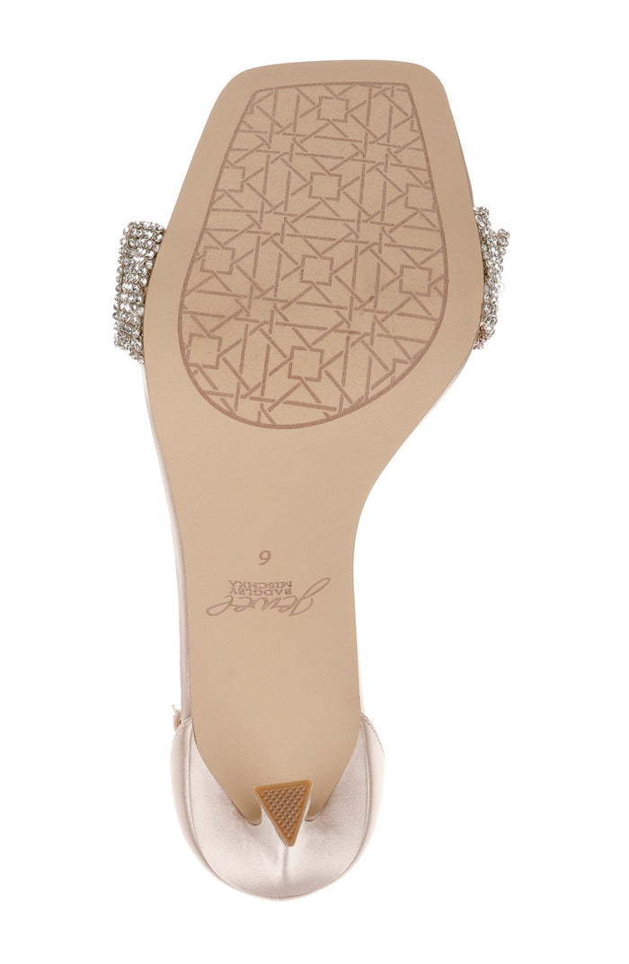 Champagne | Ridley Bejeweled Strap Stiletto Heel